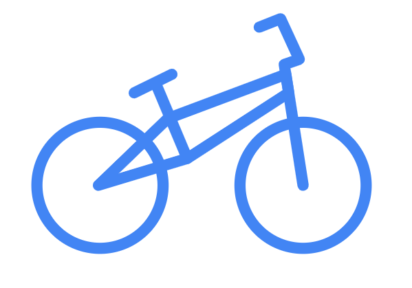 사용자의 낙서가 클릭 한 번으로 전문가가 그린 듯한 깔끔한 자전거 벡터 그래픽으로 변환된 오토드로우 실제 사용 화면