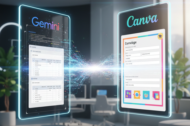 제미나이와 캔바의 협업을 통한 AI 학습지 제작